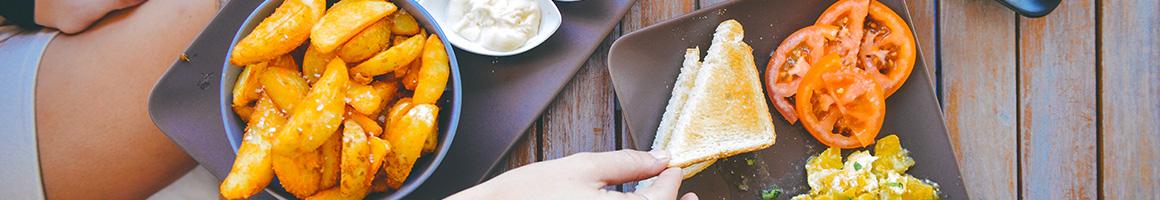 Eating at Cafe Esquinita restaurant in Los Angeles, CA.